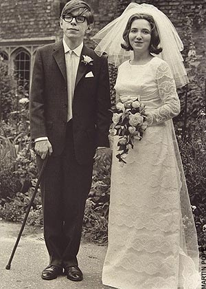 Stephen Hawking dengan istri pertamanya Jane Wilde