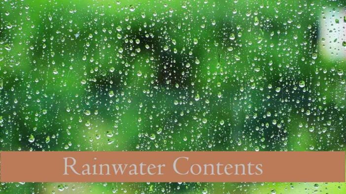Rainwater Contents