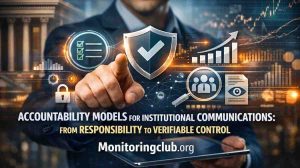 Accountability Models for Institutional Communications