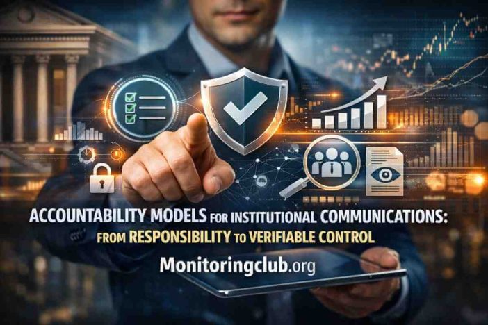 Accountability Models for Institutional Communications
