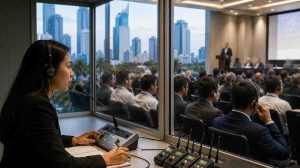 Sistem alat interpreter untuk acara multibahasa di Jakarta